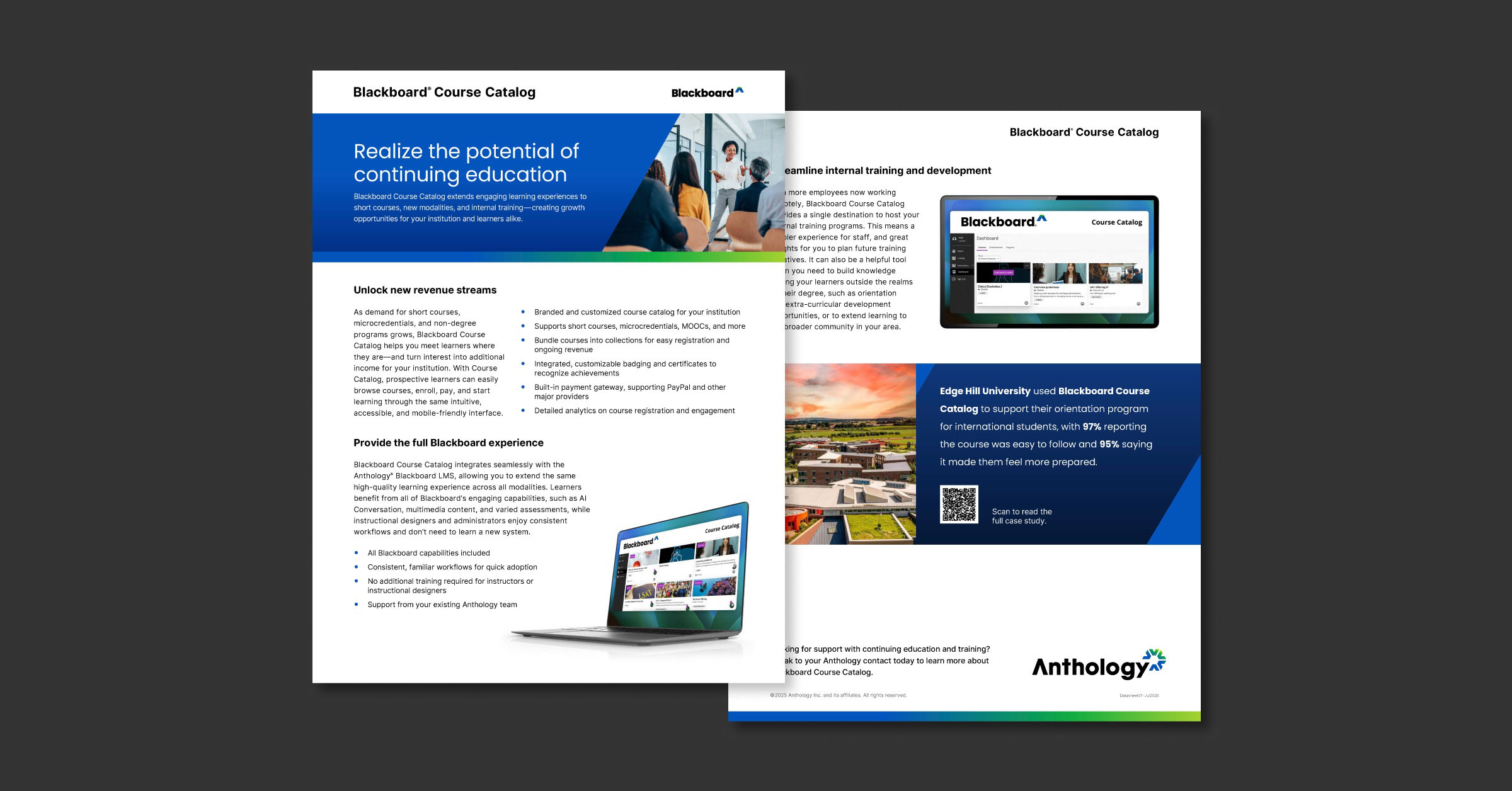 Preview of the data sheet over a gray background