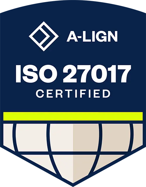 A-LIGN ISO 27017 Certified badge