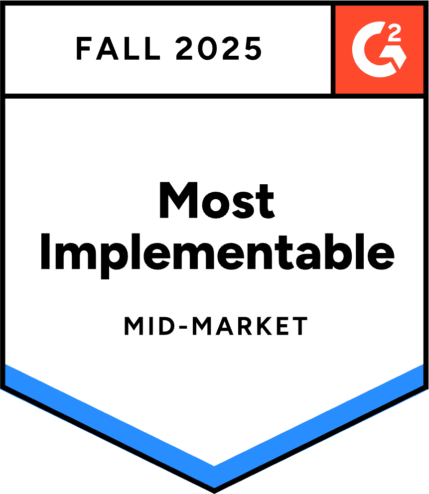 G2 Most Implemented - Fall 2025