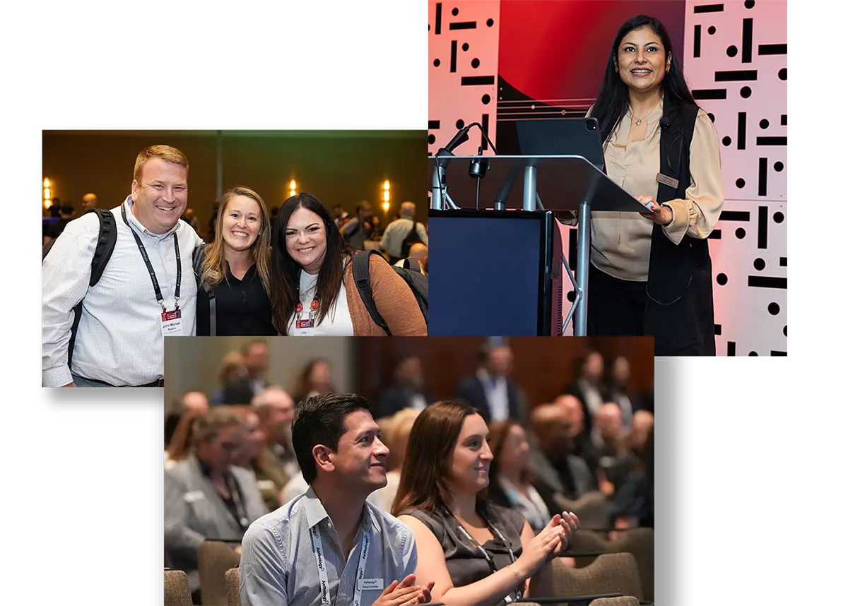 Collage of photos featuring Blackboard employees