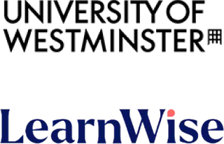 University of Westminster and LearnWise logo lockup