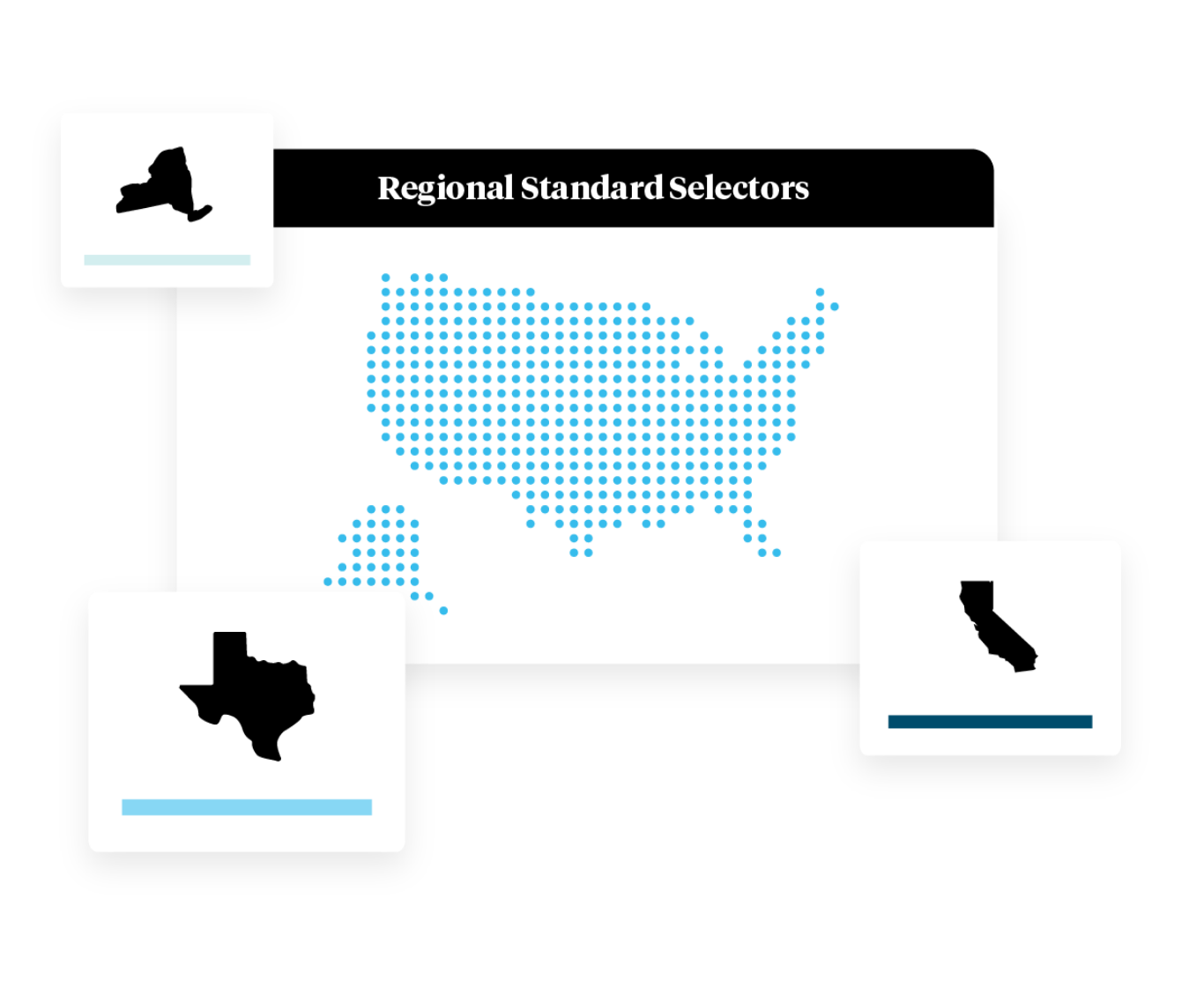 Graphical representation of geographic reporting